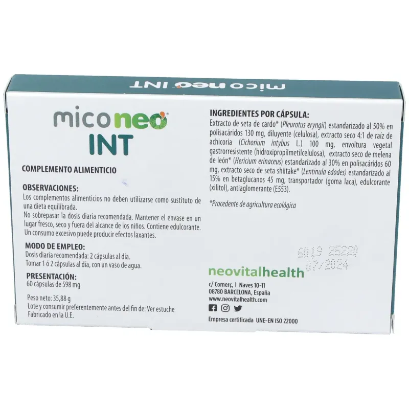 Mico Neo Int 60 Cápsulas | Farmacia Barata