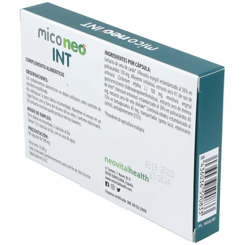 Mico Neo Int 60 Cápsulas | Farmacia Barata