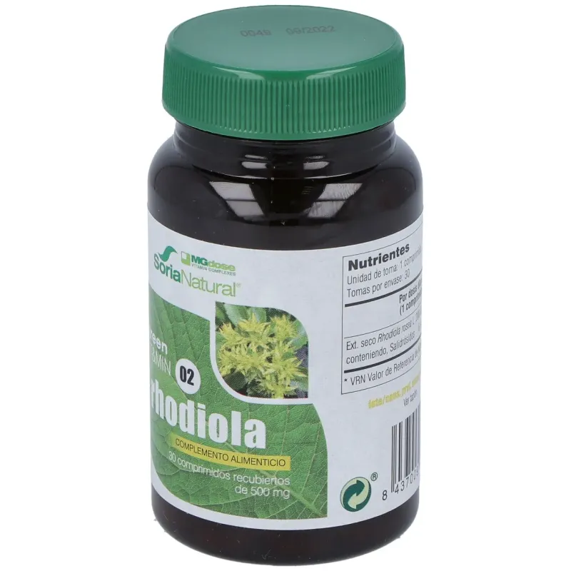 Rhodiola 500 mg 30 Comprimidos Mgdose | Farmacia Barata Rhodiola 500 mg 30 Comprimidos Mgdose | Farmacia Barata