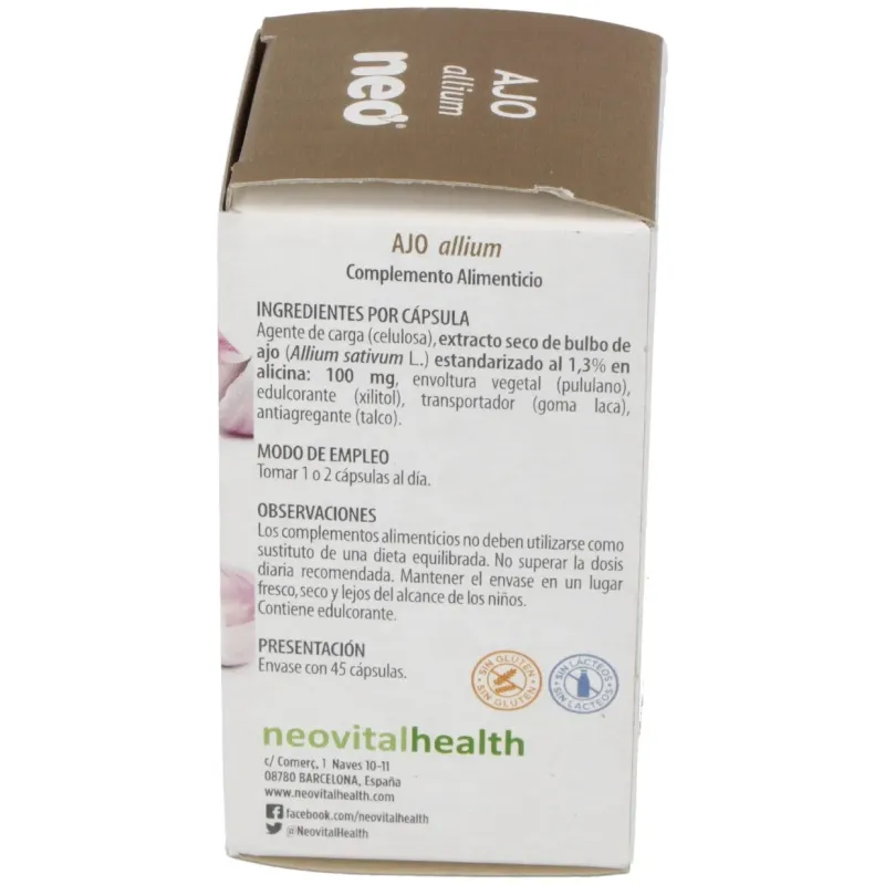 Neo Ajo Microgranulos, 45 cápsulas | Farmacia Barata Neo Ajo Microgranulos, 45 cápsulas | Farmacia Barata