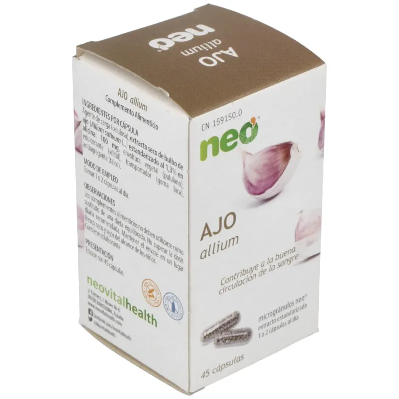 Neo Ajo Microgranulos, 45 cápsulas | Farmacia Barata Neo Ajo Microgranulos, 45 cápsulas | Farmacia Barata