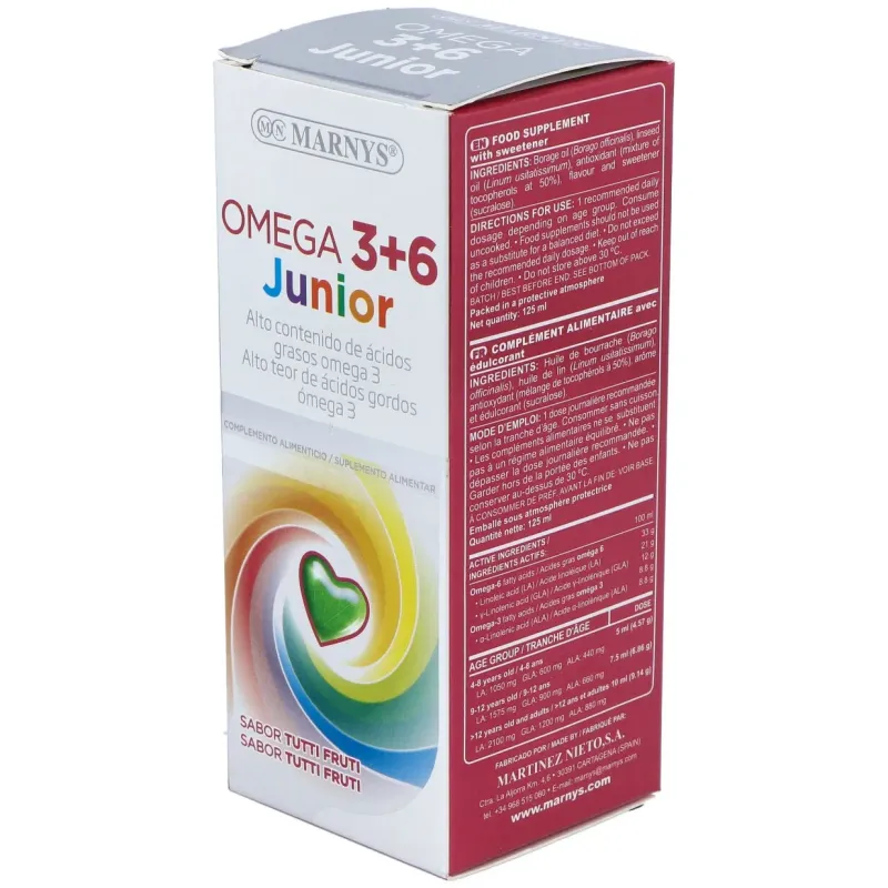 Marnys Omega 3 y 6 Junior | Farmacia Barata Marnys Omega 3 y 6 Junior | Farmacia Barata