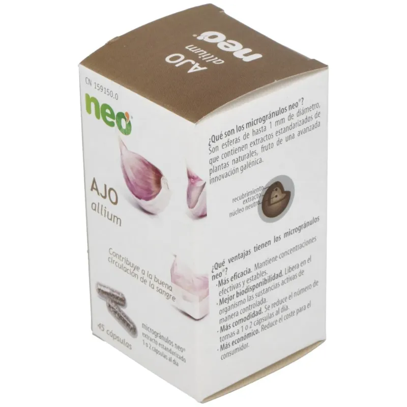 Neo Ajo Microgranulos, 45 cápsulas | Farmacia Barata Neo Ajo Microgranulos, 45 cápsulas | Farmacia Barata
