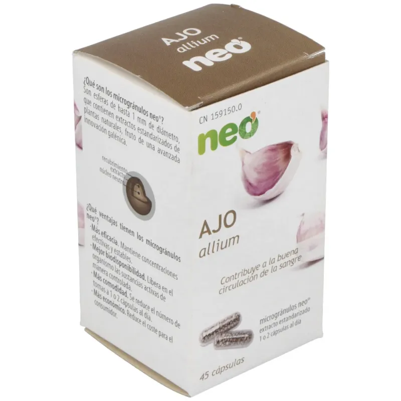 Neo Ajo Microgranulos, 45 cápsulas | Farmacia Barata Neo Ajo Microgranulos, 45 cápsulas | Farmacia Barata