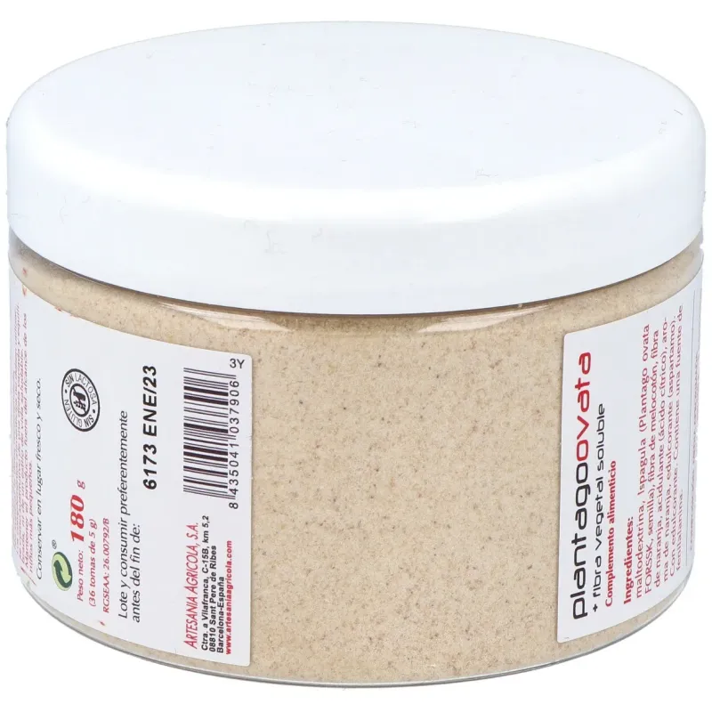 Plantis Plantago Ovata + Fibra Soluble 180 g | Farmacia Barata Plantis Plantago Ovata + Fibra Soluble 180 g | Farmacia Barata