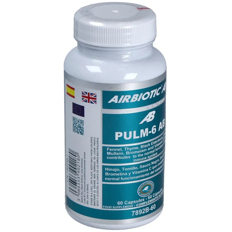 Pulm-6 AB Airbiotic 60 cápsulas | Farmacia Barata Pulm-6 AB Airbiotic 60 cápsulas | Farmacia Barata