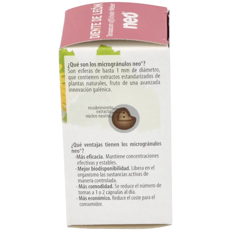 Neo Diente de León Microgránulos, 45 Cápsulas | Farmacia Barata