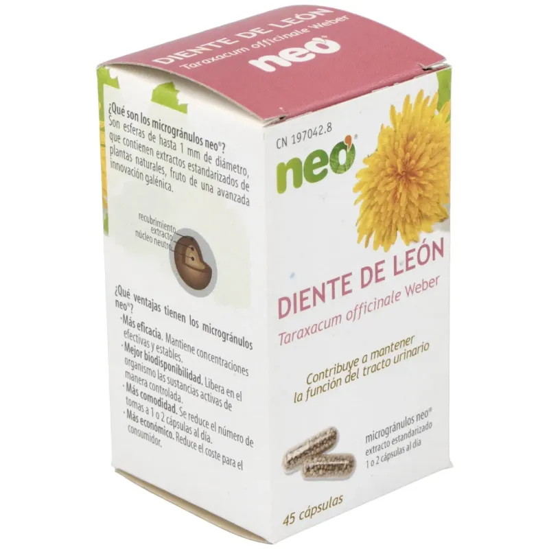 Neo Diente de León Microgránulos, 45 Cápsulas | Farmacia Barata