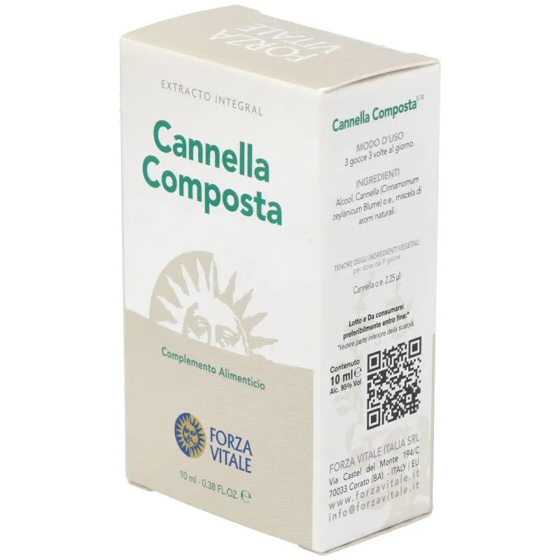 Forza Vitale Canela Composta Plata 10 ml | Farmacia Barata