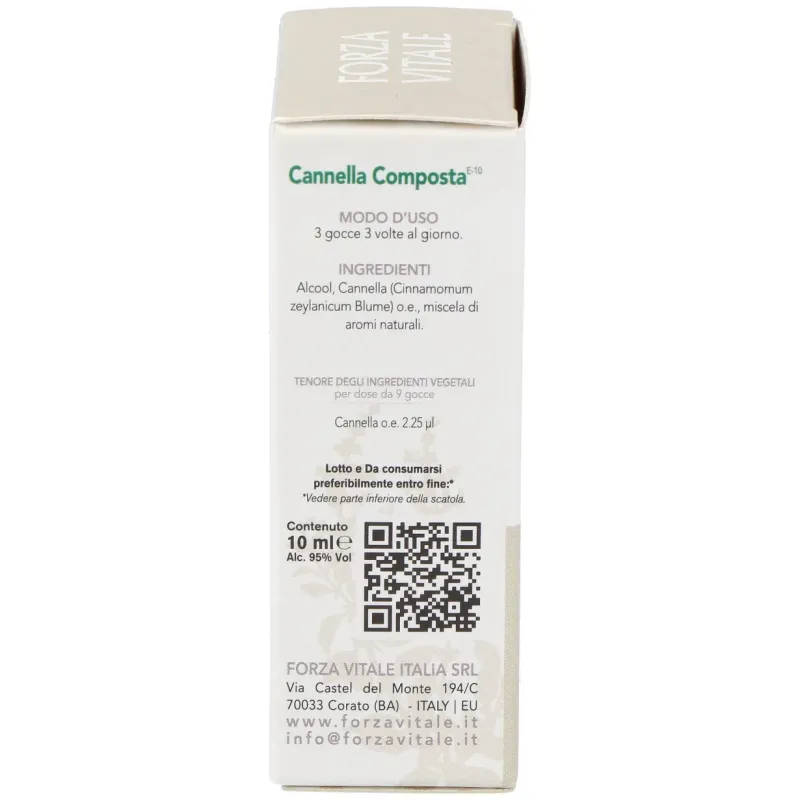 Forza Vitale Canela Composta Plata 10 ml | Farmacia Barata