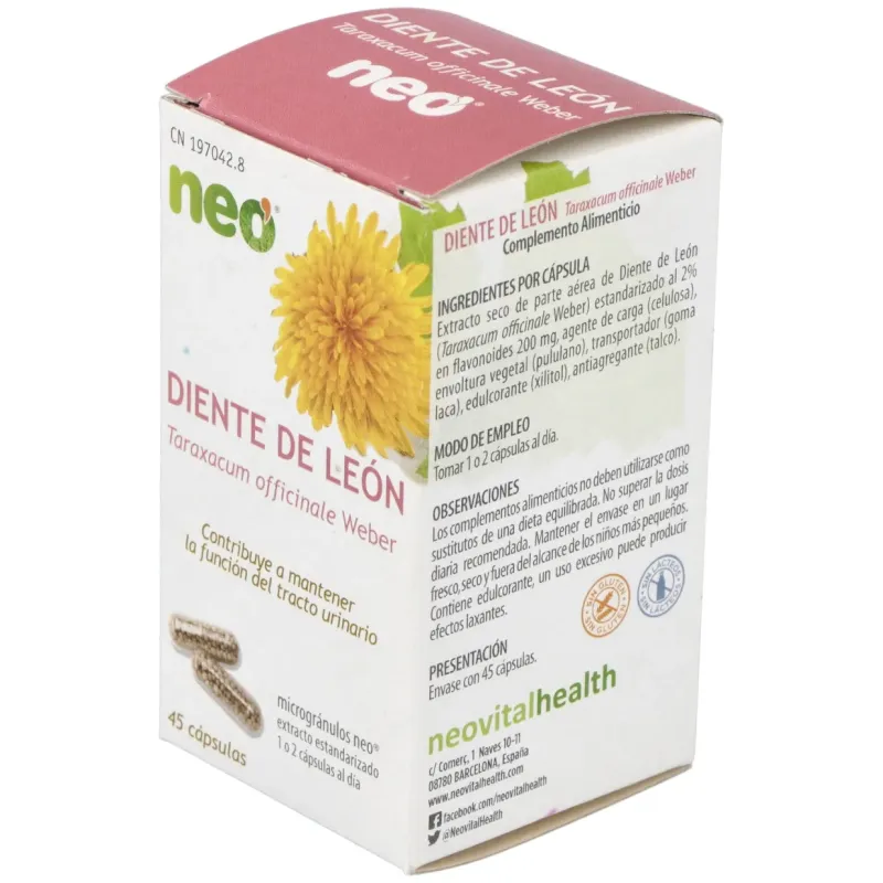 Neo Diente de León Microgránulos, 45 Cápsulas | Farmacia Barata