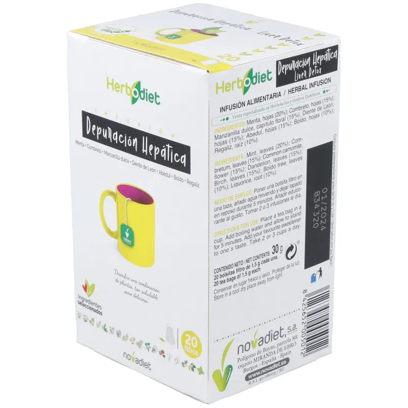 Herbodiet Depur Hepática 20 Filtros | Farmacia Barata Herbodiet Depur Hepática 20 Filtros | Farmacia Barata