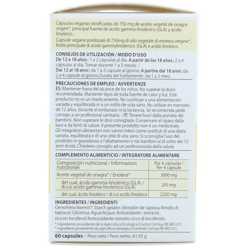 Onagreen Aceite de Onagra 60 Cápsulas | Farmacia Barata Onagreen Aceite de Onagra 60 Cápsulas | Farmacia Barata