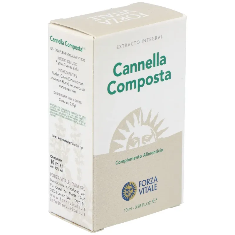 Forza Vitale Canela Composta Plata 10 ml | Farmacia Barata