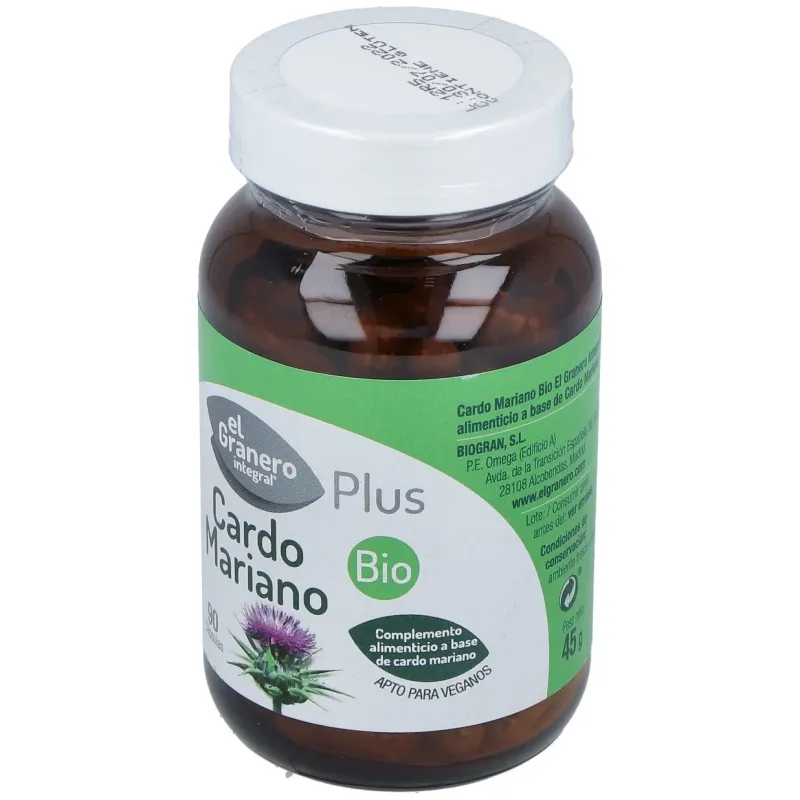 Cardo Mariano 90 cápsulas Bio El Granero | Farmacia Barata Cardo Mariano 90 cápsulas Bio El Granero | Farmacia Barata