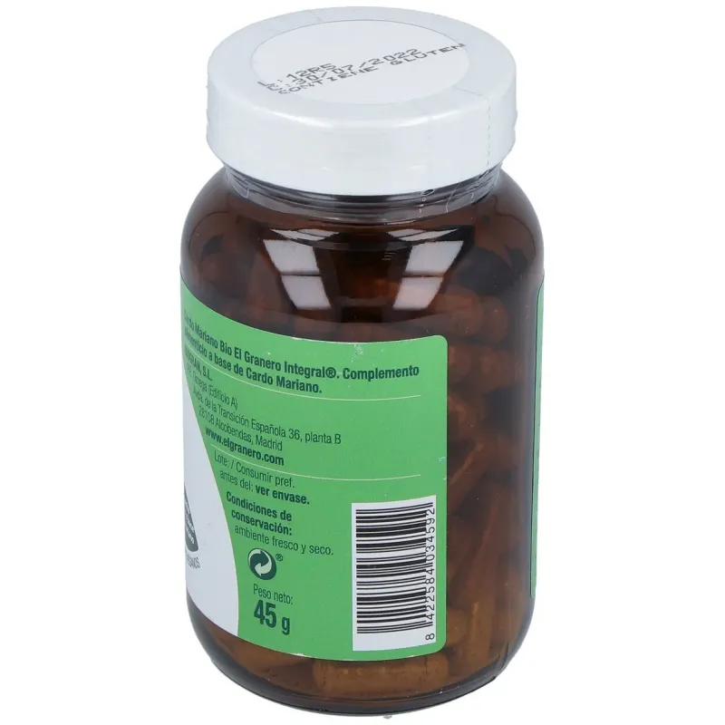 Cardo Mariano 90 cápsulas Bio El Granero | Farmacia Barata Cardo Mariano 90 cápsulas Bio El Granero | Farmacia Barata