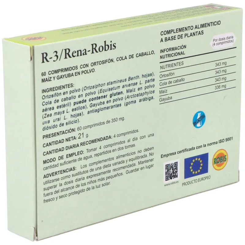 Robis R-3 Diurético 60 Comprimidos | Farmacia Barata Robis R-3 Diurético 60 Comprimidos | Farmacia Barata