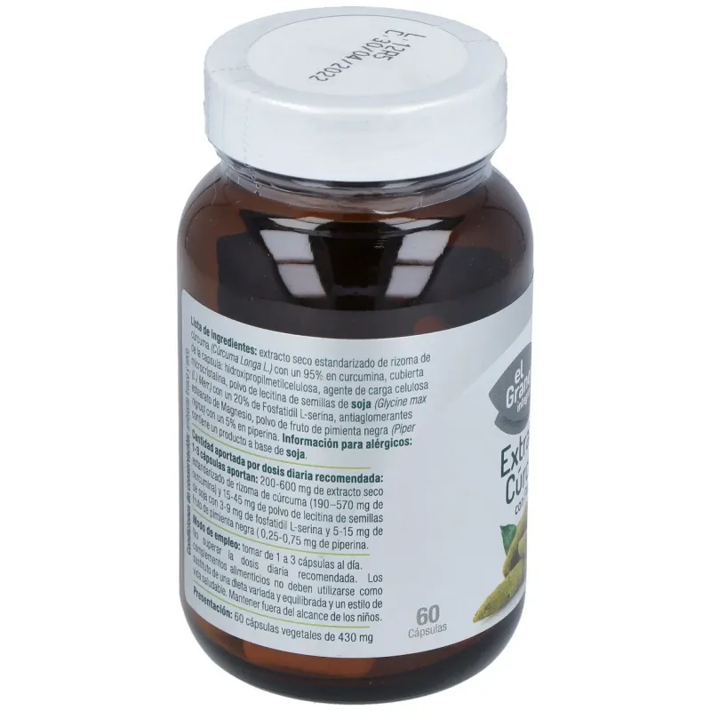 El Granero Extracto de Cúrcuma + Pimienta | Farmacia Barata