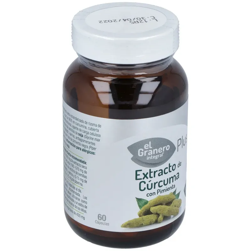 El Granero Extracto de Cúrcuma + Pimienta | Farmacia Barata