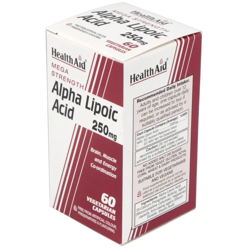Health Aid Ácido Alfa Lipoico | Farmacia Barata Health Aid Ácido Alfa Lipoico | Farmacia Barata