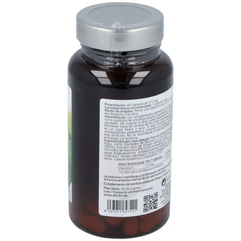 Ginkgotonic 420 mg 60 Cápsulas | Farmacia Barata
