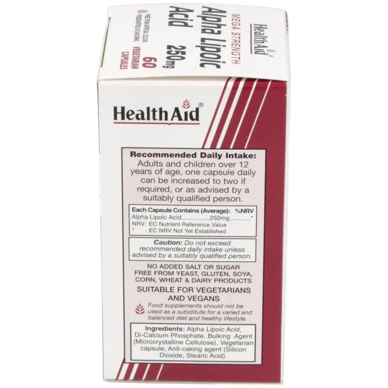 Health Aid Ácido Alfa Lipoico | Farmacia Barata Health Aid Ácido Alfa Lipoico | Farmacia Barata