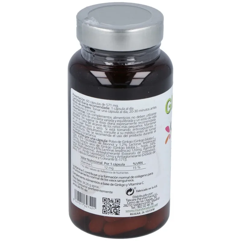 Ginkgotonic 420 mg 60 Cápsulas | Farmacia Barata
