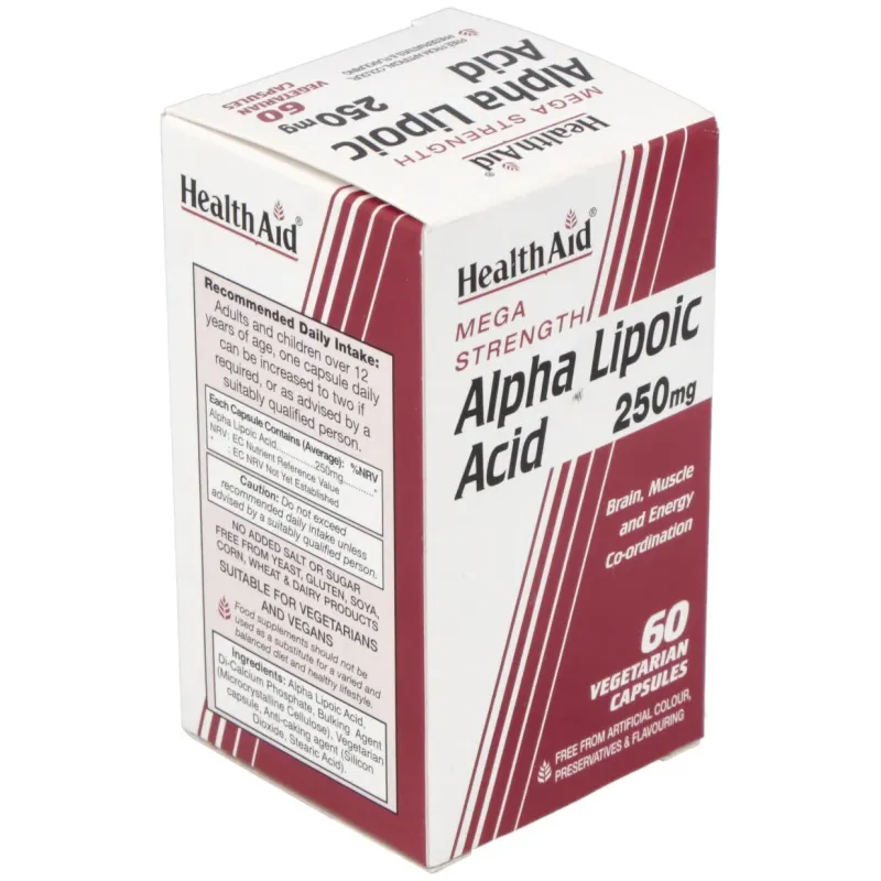 Health Aid Ácido Alfa Lipoico | Farmacia Barata Health Aid Ácido Alfa Lipoico | Farmacia Barata