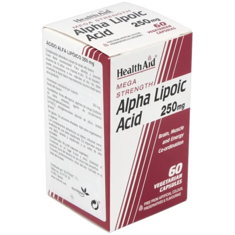Health Aid Ácido Alfa Lipoico | Farmacia Barata Health Aid Ácido Alfa Lipoico | Farmacia Barata