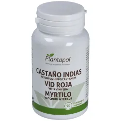 Plantapol Castaño de Indias + Vid Roja + Mirtilo, 90 comprimidos