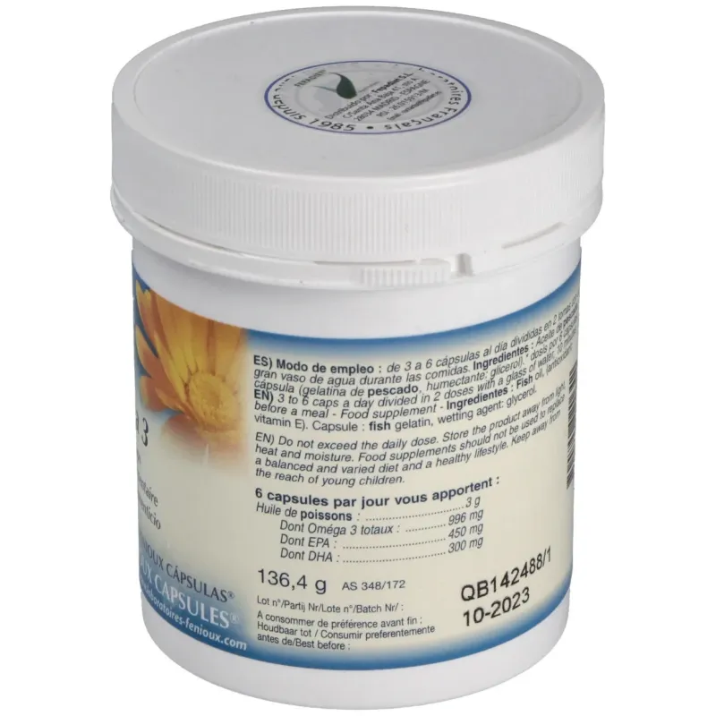Omega 3 120 Perlas Fenioux | Farmacia Barata