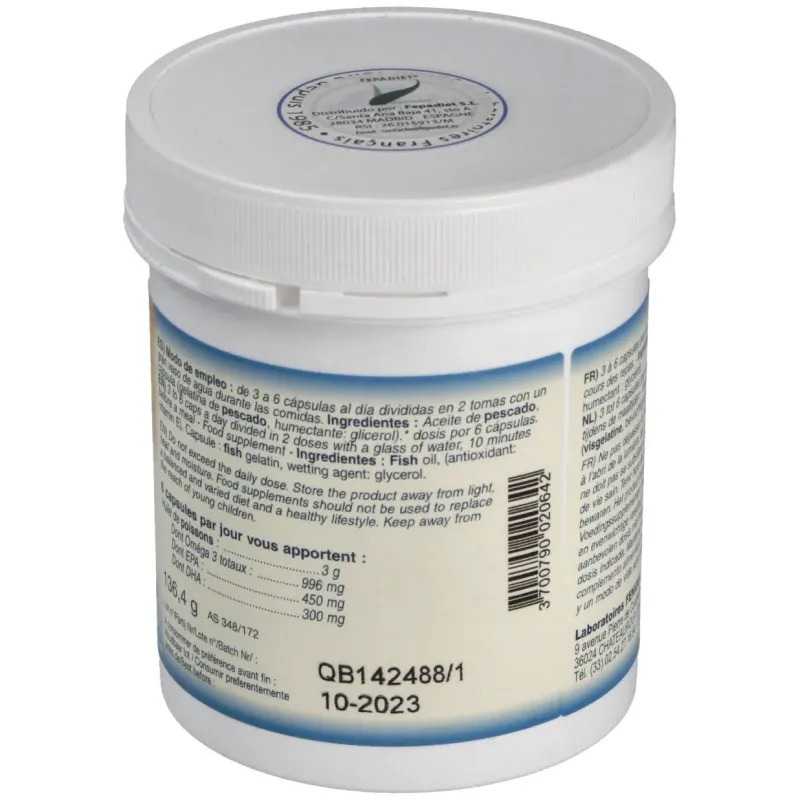 Omega 3 120 Perlas Fenioux | Farmacia Barata