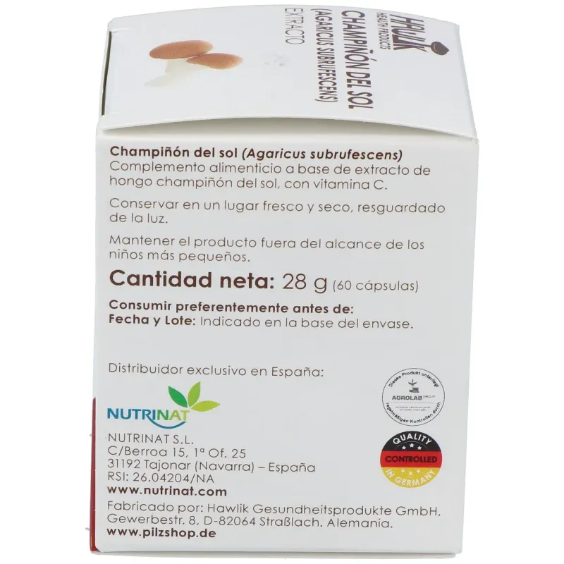 Champiñón del Sol Extracto Puro 60 Cápsulas | Farmacia Barata Champiñón del Sol Extracto Puro 60 Cápsulas | Farmacia Barata