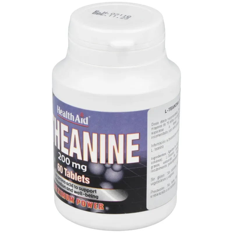 Health Aid L-teanina 200 mg | Farmacia Barata Health Aid L-teanina 200 mg | Farmacia Barata
