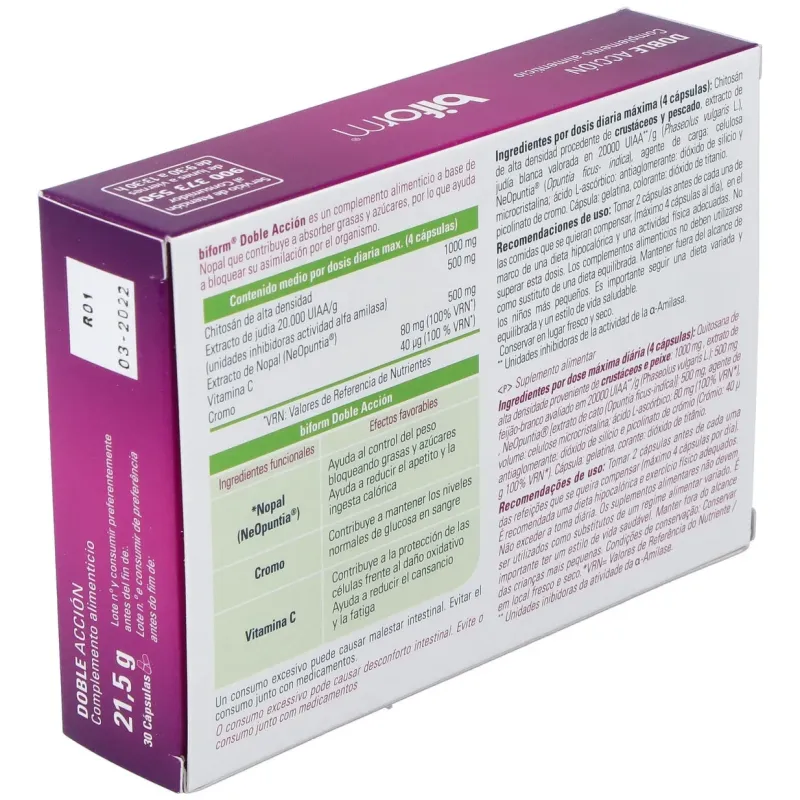 Dietisa Biform Block Doble Acción 30 Cápsulas | Farmacia Barata Dietisa Biform Block Doble Acción 30 Cápsulas | Farmacia Barata