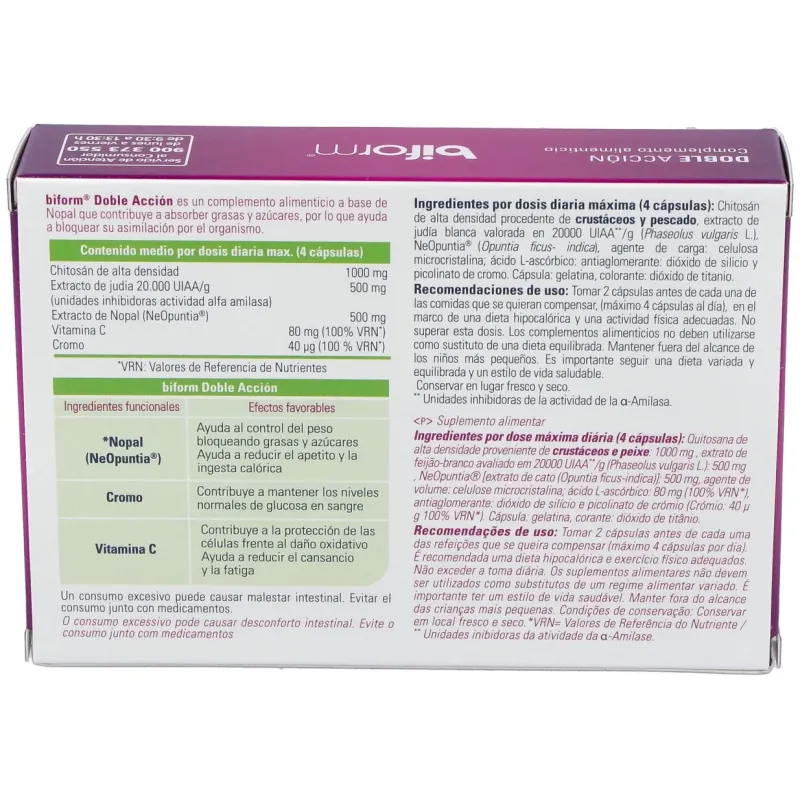 Dietisa Biform Block Doble Acción 30 Cápsulas | Farmacia Barata Dietisa Biform Block Doble Acción 30 Cápsulas | Farmacia Barata