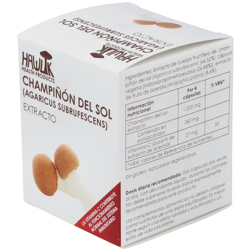 Champiñón del Sol Extracto Puro 60 Cápsulas | Farmacia Barata Champiñón del Sol Extracto Puro 60 Cápsulas | Farmacia Barata