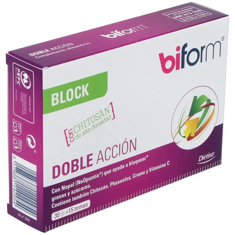 Dietisa Biform Block Doble Acción 30 Cápsulas | Farmacia Barata Dietisa Biform Block Doble Acción 30 Cápsulas | Farmacia Barata