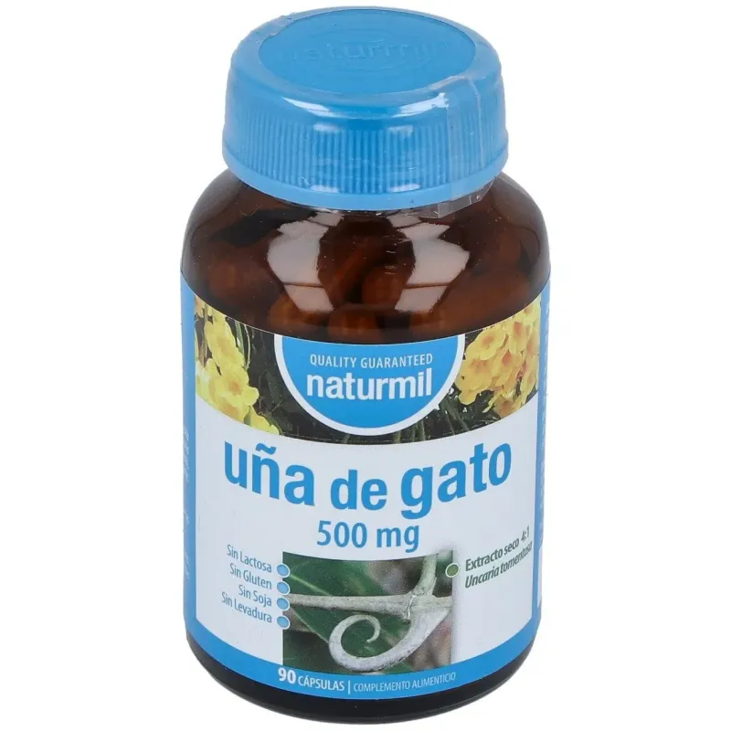 Naturmil Uña de Gato 500 mg 90 Cápsulas | Farmacia Barata
