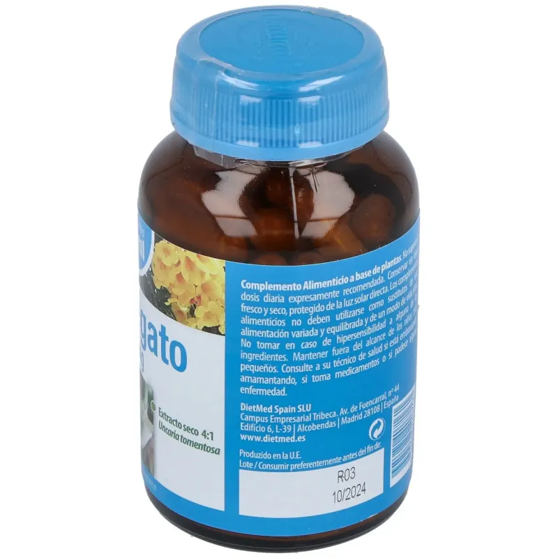 Naturmil Uña de Gato 500 mg 90 Cápsulas | Farmacia Barata
