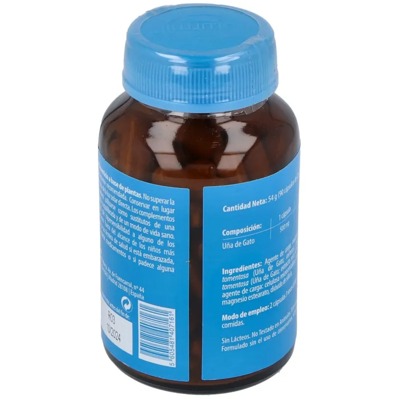 Naturmil Uña de Gato 500 mg 90 Cápsulas | Farmacia Barata