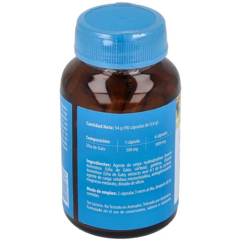 Naturmil Uña de Gato 500 mg 90 Cápsulas | Farmacia Barata