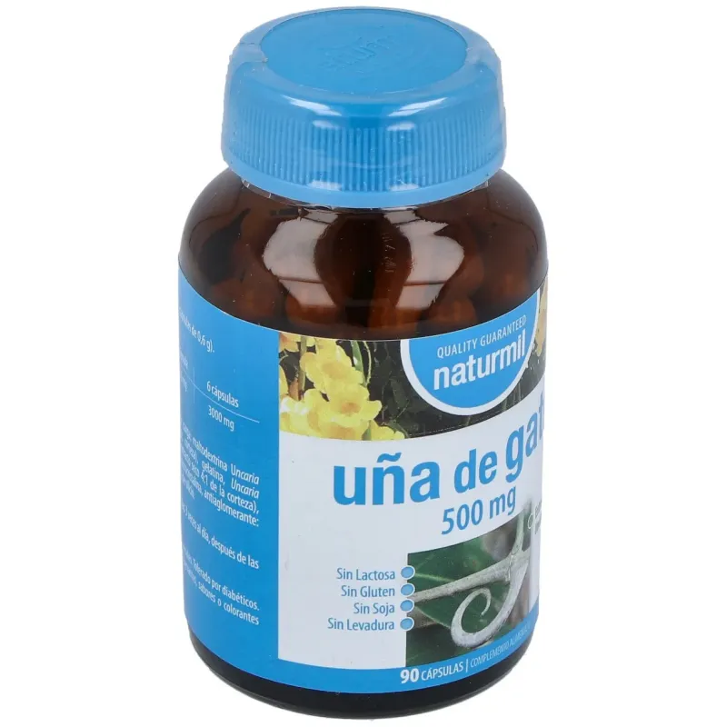Naturmil Uña de Gato 500 mg 90 Cápsulas | Farmacia Barata