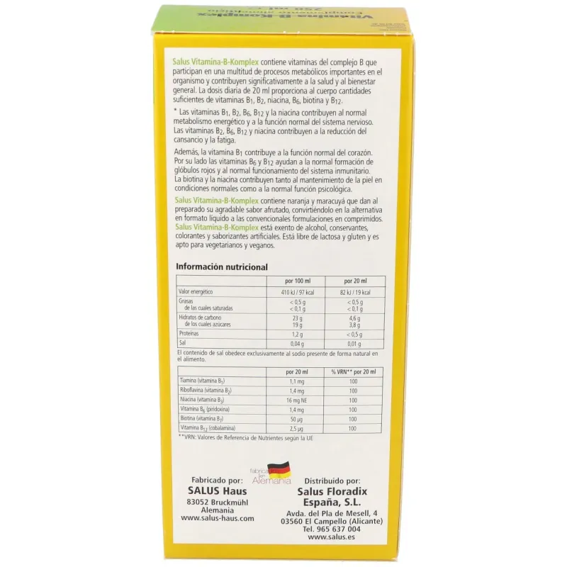 Salus Vitamina B Komplex, 250 ml | Farmacia Barata Salus Vitamina B Komplex, 250 ml | Farmacia Barata