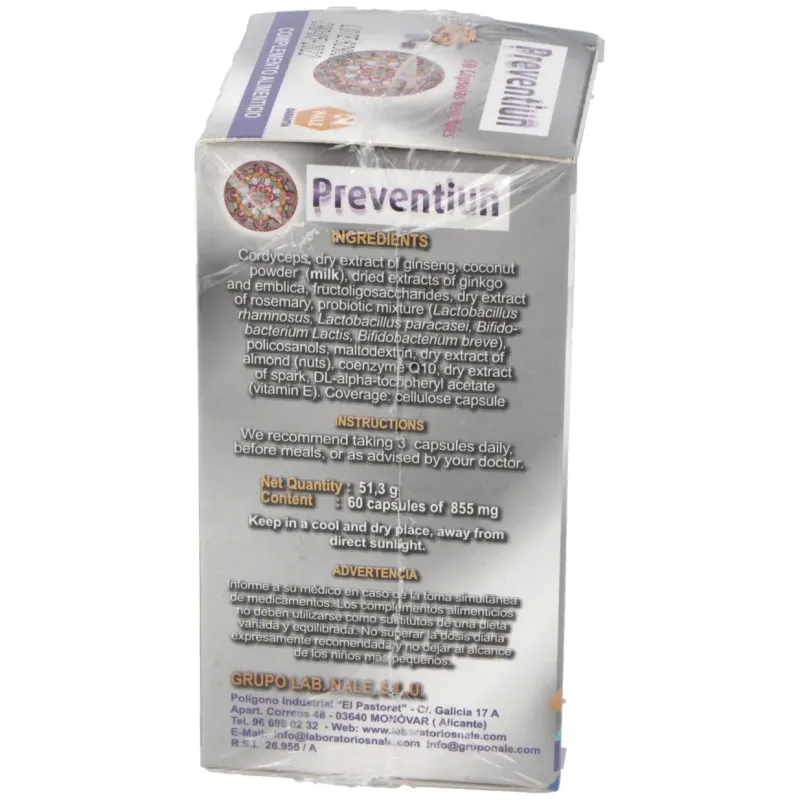 Preventiun 60 Cápsulas Nale | Farmacia Barata Preventiun 60 Cápsulas Nale | Farmacia Barata