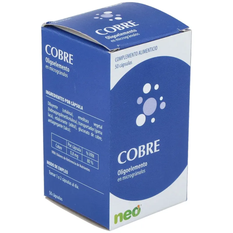 Microgranulos Cobre 50 Cápsulas | Farmacia Barata Microgranulos Cobre 50 Cápsulas | Farmacia Barata