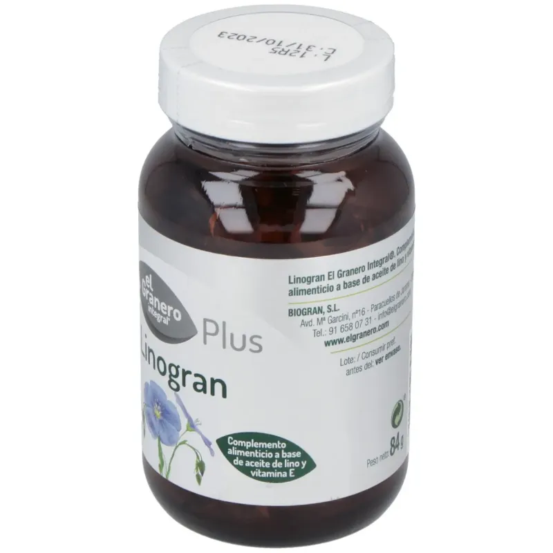 Linogran Aceite de Lino 710 mg 120 perlas | Farmacia Barata Linogran Aceite de Lino 710 mg 120 perlas | Farmacia Barata
