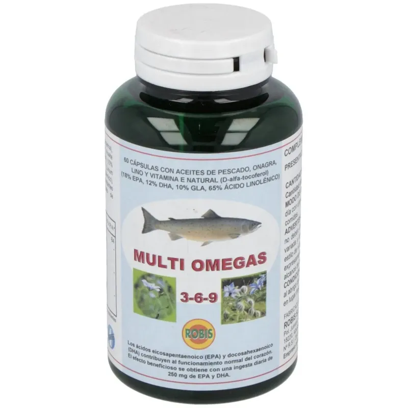 Robis Multi Omega 3-6-9, 60 Cápsulas | Farmacia Barata Robis Multi Omega 3-6-9, 60 Cápsulas | Farmacia Barata