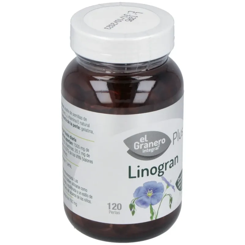 Linogran Aceite de Lino 710 mg 120 perlas | Farmacia Barata Linogran Aceite de Lino 710 mg 120 perlas | Farmacia Barata
