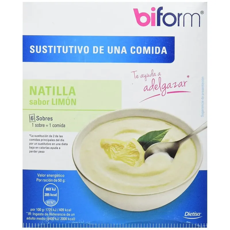Dietisa Biform Natillas Limón 6 Sobres | Farmacia Barata Dietisa Biform Natillas Limón 6 Sobres | Farmacia Barata